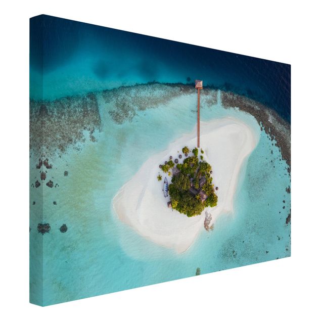 quadro de praia Ocean Paradise Maldives