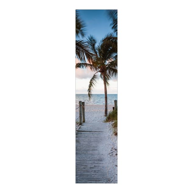 Matteo Colombo Kunstdrucke Palm Trees At Boardwalk To The Ocean