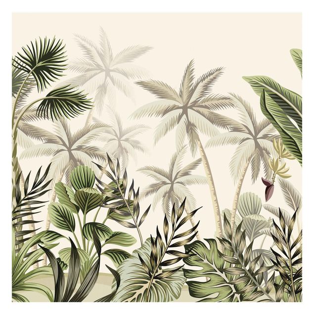 Mural de parede Palm Trees In The Jungle