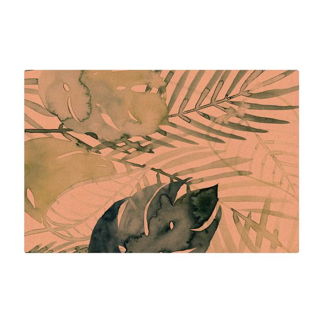 Tapete pequeno Palm Fronds In Watercolour I