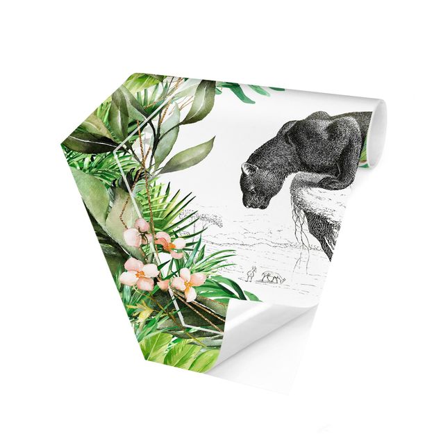 Papel de parede animais Panther In Thicket