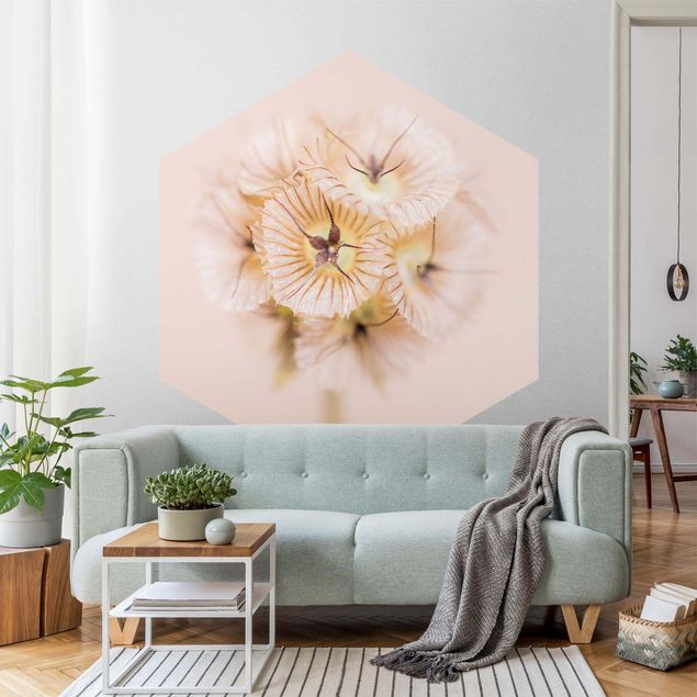 papel de parede para quarto de casal moderno Pastel Bouquet of Flowers II