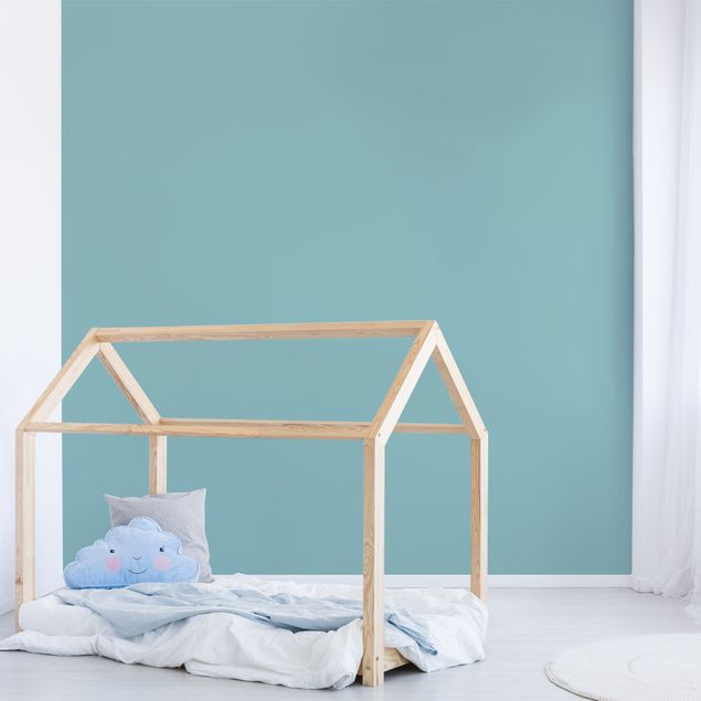 Papel de parede liso Pastel Turquoise