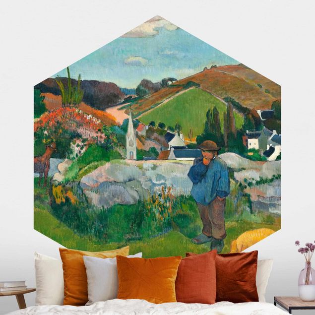 decoraçao para parede de cozinha Paul Gauguin - The Swineherd