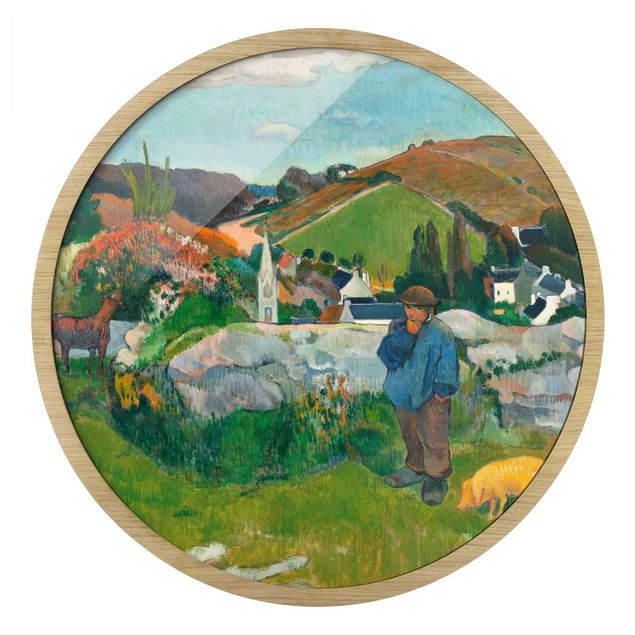 Quadros famosos Paul Gauguin - The Swineherd