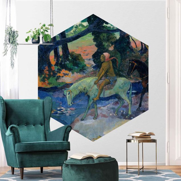 Quadros movimento artístico Impressionismo Paul Gauguin - Flight