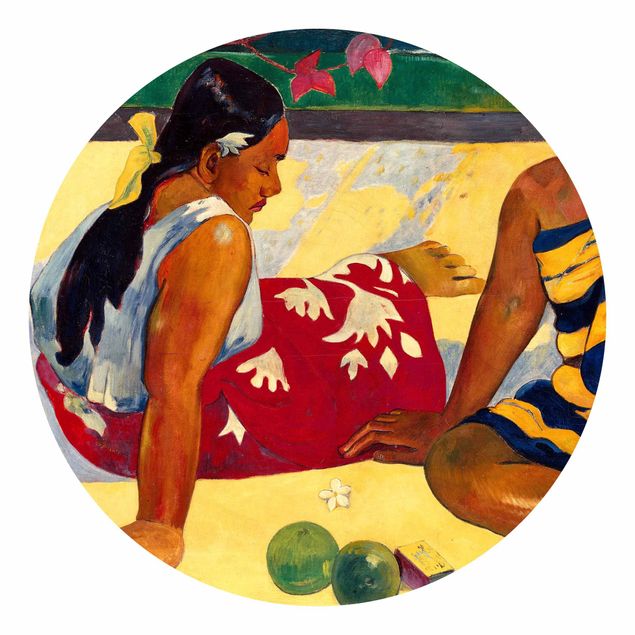 papel de parede moderno Paul Gauguin - Parau Api (Two Women Of Tahiti)