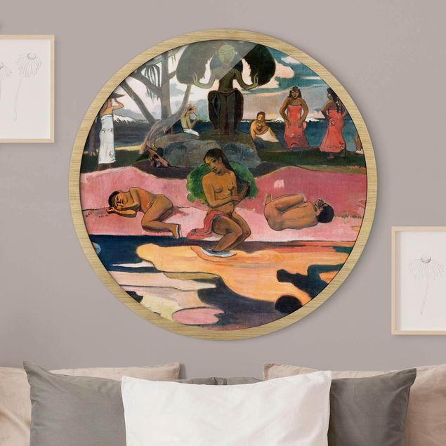 Quadros movimento artístico Impressionismo Paul Gauguin - Day of the God