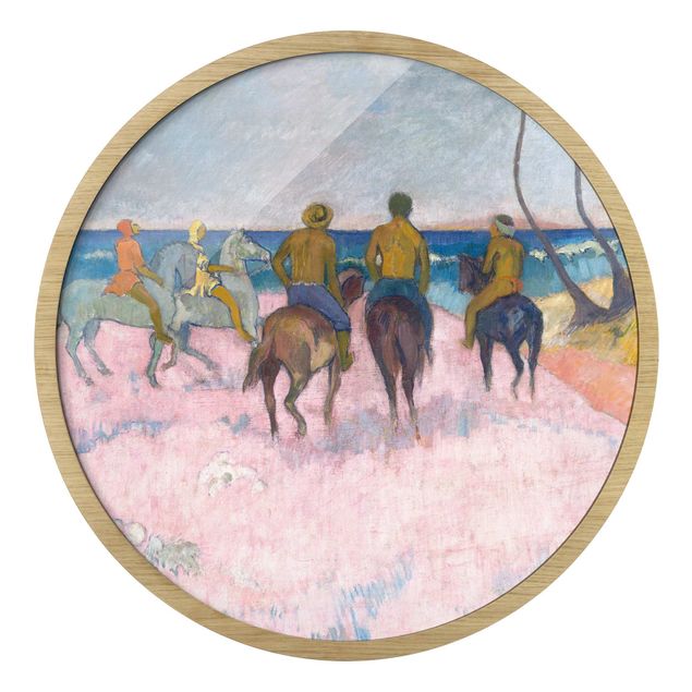 quadros decorativos para sala modernos Paul Gauguin - Riders On The Beach