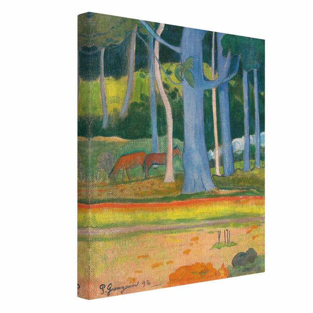 Telas decorativas réplicas de quadros famosos Paul Gauguin - Wooded Landscape