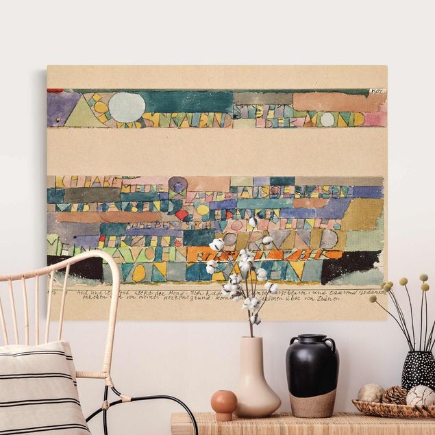 decoraçao para parede de cozinha Paul Klee - The Moon