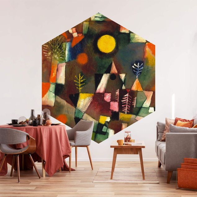 papel de parede para quarto de casal moderno Paul Klee - Full Moon