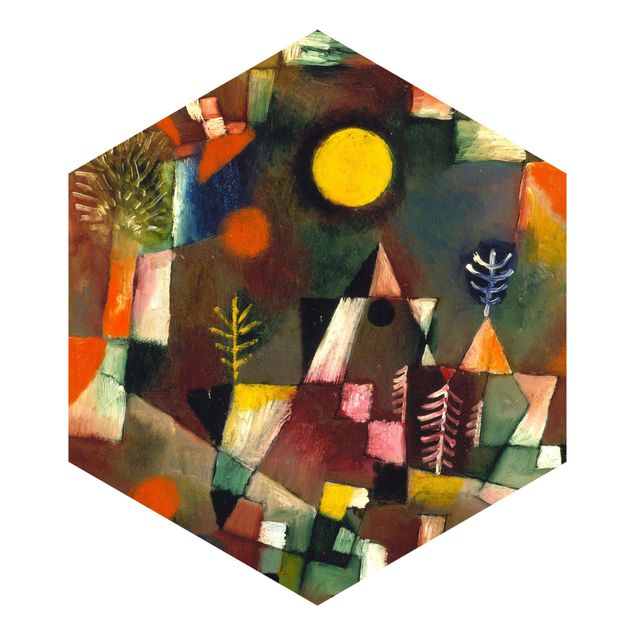 Papel de parede castanho Paul Klee - Full Moon