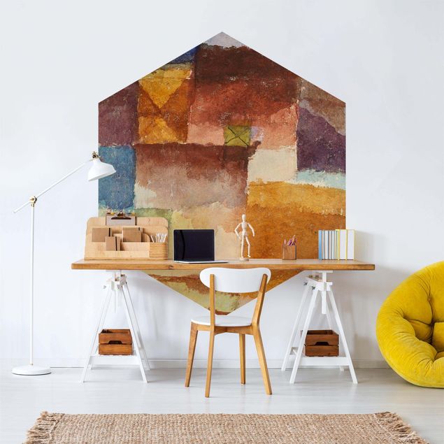 Papel de parede hexagonal Paul Klee - Wasteland