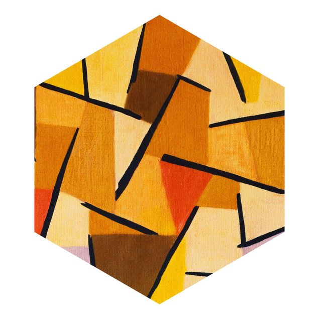 Papel de parede laranja Paul Klee - Harmonized Fight