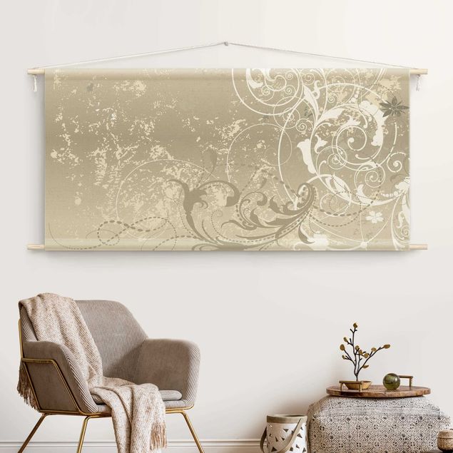Tapeçaria de parede moderna Mother Of Pearl Ornament Design
