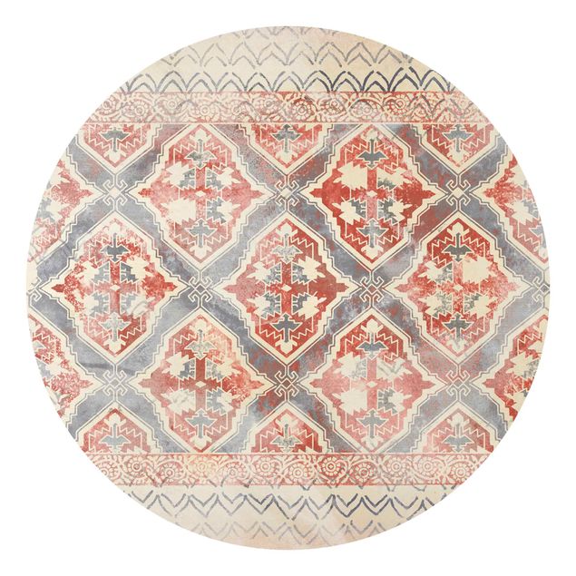 Papel de parede vintage Persian Vintage Pattern In Indigo II