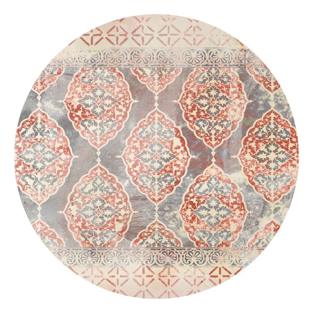 papel de parede floral vintage Persian Vintage Pattern In Indigo III