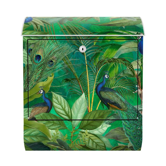 Caixas de correio flores Peacocks In The Jungle