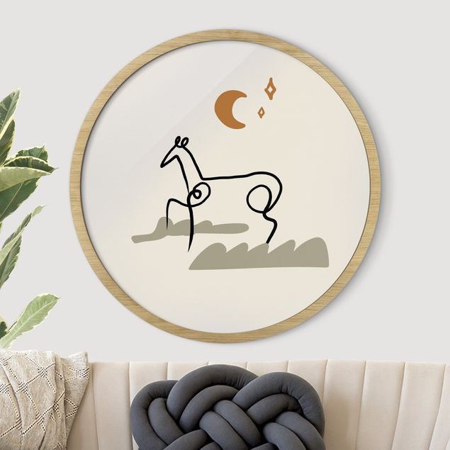 quadro de cavalo Picasso Interpretation - The Horse