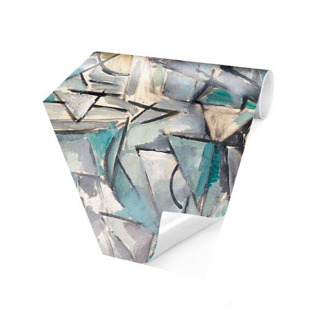Papel de parede hexagonal Piet Mondrian - Composition X