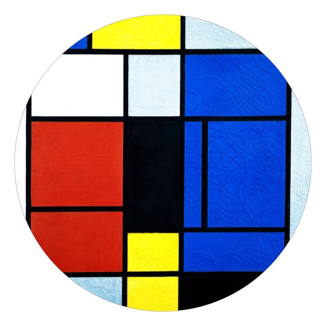 papel de parede para quarto de casal moderno Piet Mondrian - Tableau No. 1