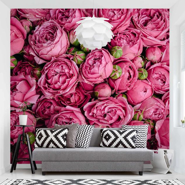 papel de parede floral Pink Peonies