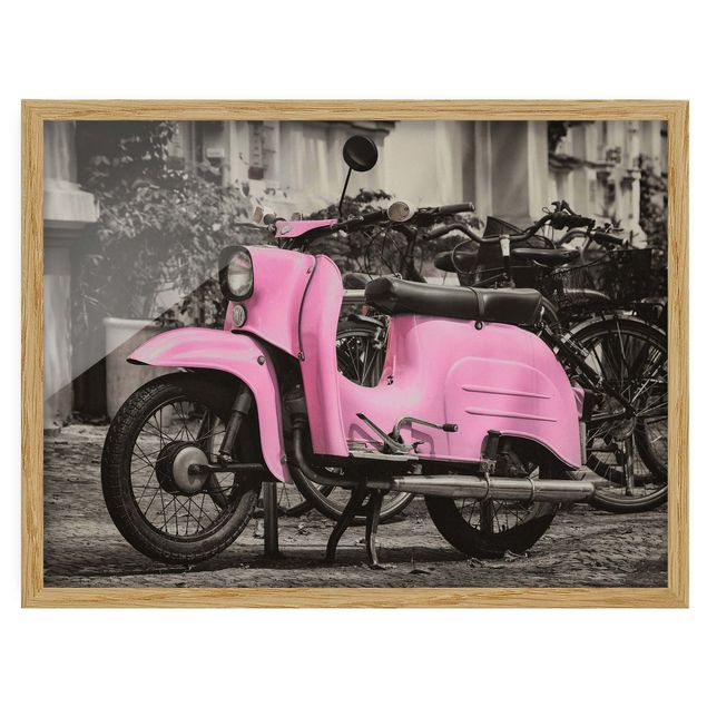 quadros para parede Pink Scooter