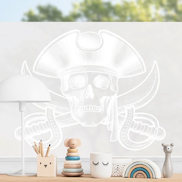 decoração para quartos infantis Pirate Logo