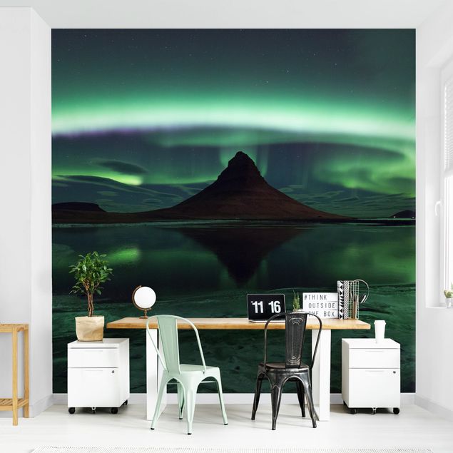 papel de parede moderno Northern Lights In Iceland