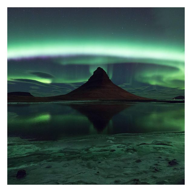 Papel de parede verde Northern Lights In Iceland