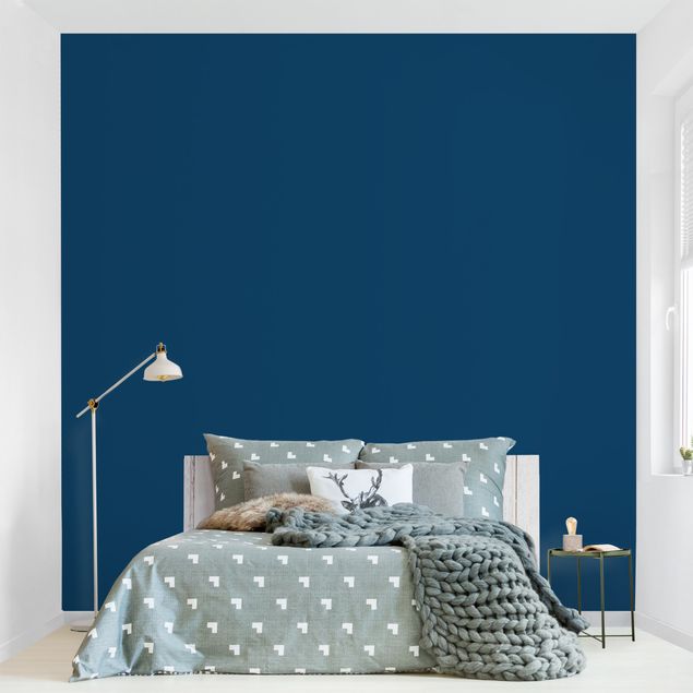 Papel de parede liso Prussian Blue