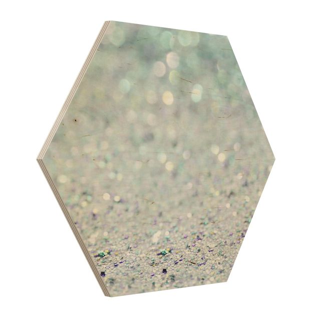 Quadros padrões Princess Glitter Landscape In Mint Colour