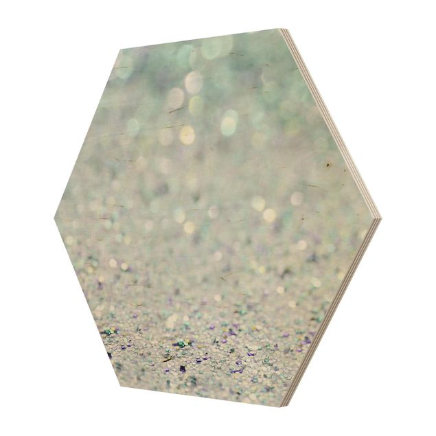 Quadros em turquesa Princess Glitter Landscape In Mint Colour