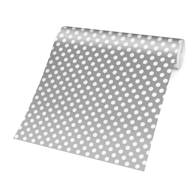 Papel de parede padrões White Dots On Grey