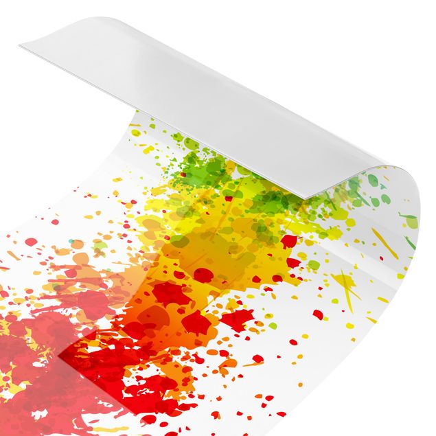 Backsplash de cozinha Rainbow Splatter