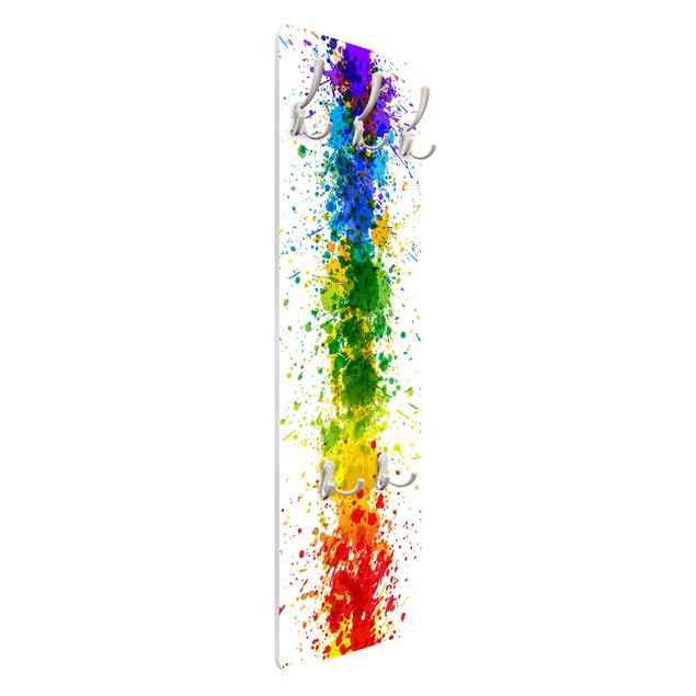 Cabide de parede Rainbow Splatter