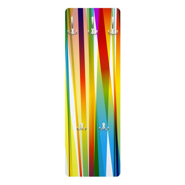 Cabide de parede Rainbow Stripes