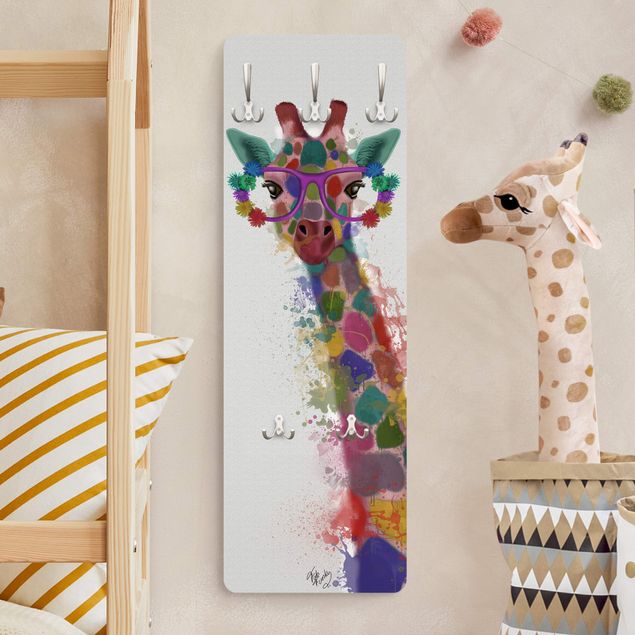 decoração quarto bebé Rainbow Splash Giraffe