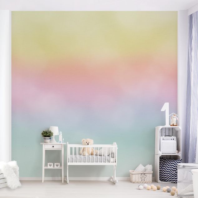 decoração quarto bebé Rainbow Watercolour