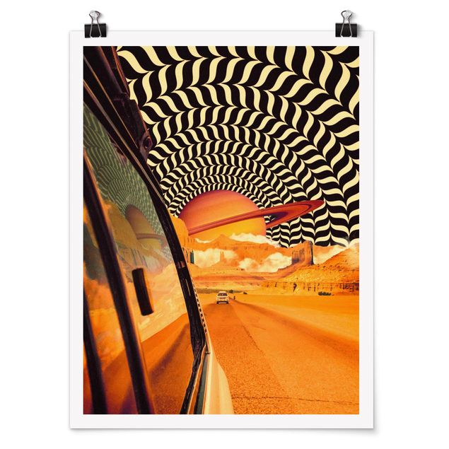 Posters paisagens Retro Collage - The Best Road Trip I