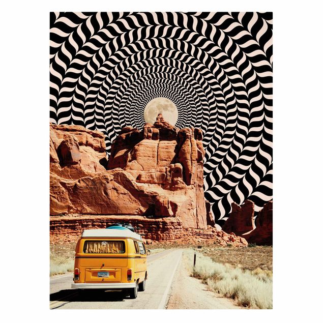 decoração quadros Retro Collage - The Best Road Trip II