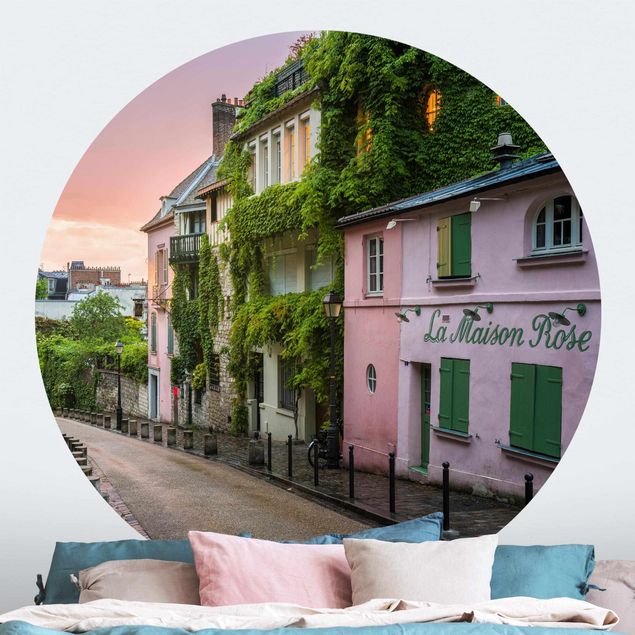 Papel de parede Paris Rose Coloured Twilight In Paris
