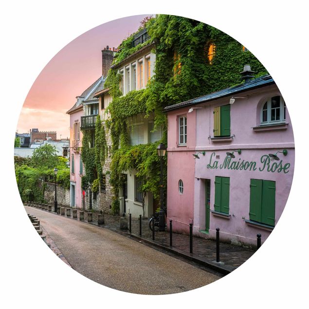 papel de parede com paisagem Rose Coloured Twilight In Paris