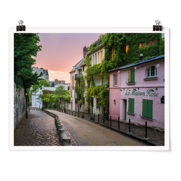 Posters cidades e paisagens urbanas Rose Coloured Twilight In Paris