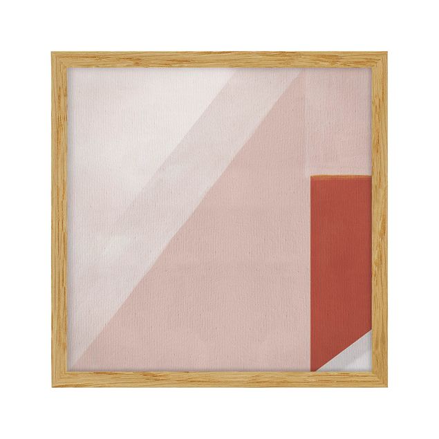 quadros decorativos para sala modernos Pink Geometry