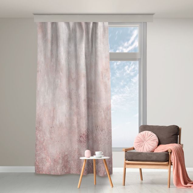 cortinados modernos Light Pink Coral Bed