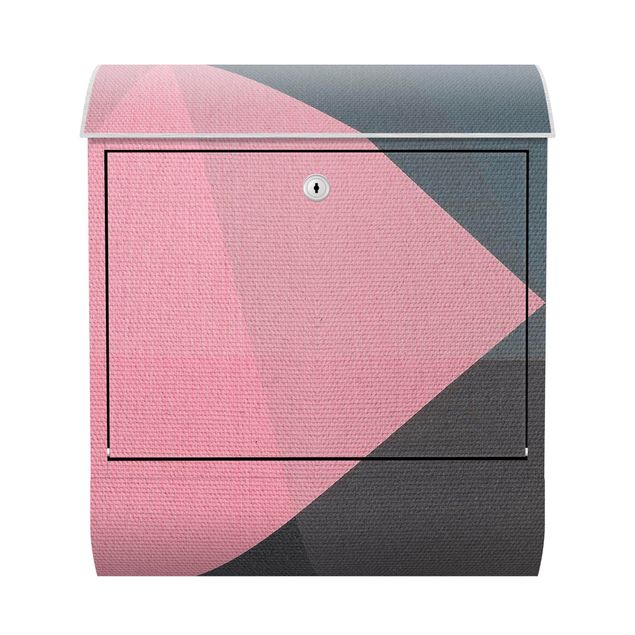 caixas de correio exteriores Pink Transparency Geometry