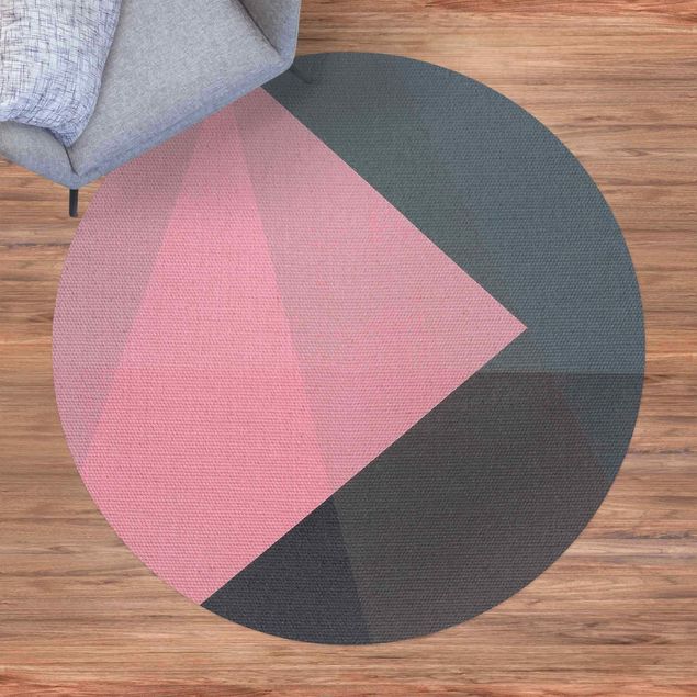 Tapete para varandas Pink Transparency Geometry