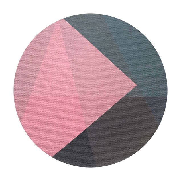 Tapete vinílico Pink Transparency Geometry